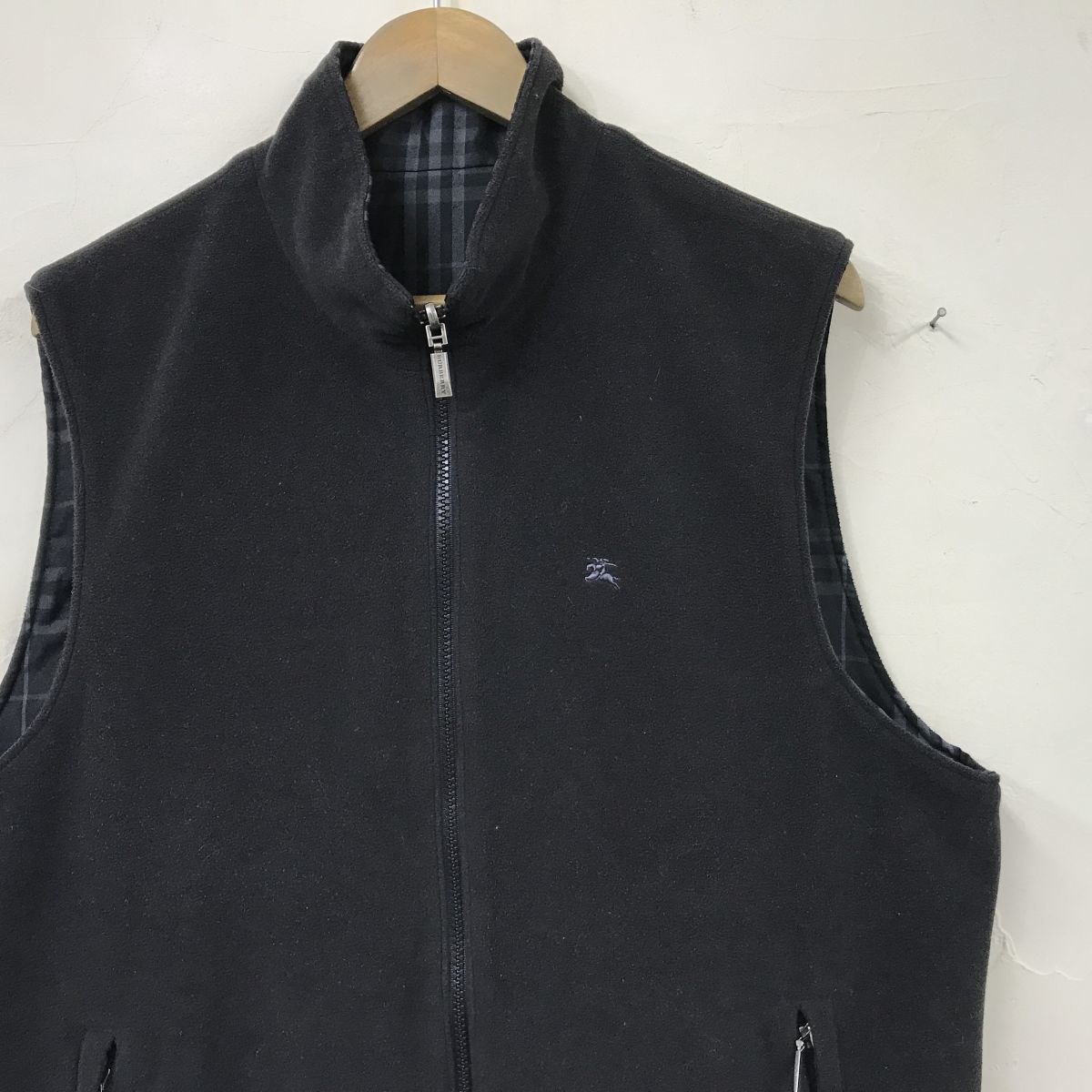 N897-N◇良品◇ BURBERRY GOLF バーバリー ゴルフ フリースベスト