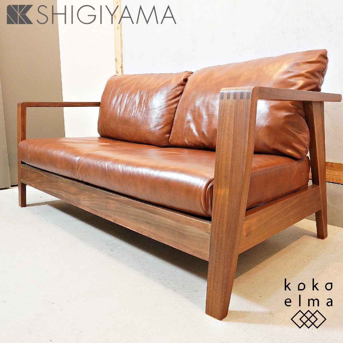 シギヤマ家具 GREEN ローズマリー 本革×オーク 1人掛けソファ ローズマリー シギヤマ家具 GREEN 本革×オーク 1人掛けソファ ソファ