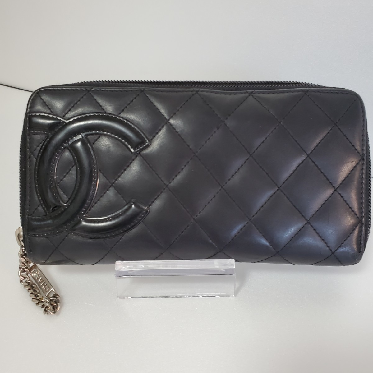 レディース CHANEL シャネル カンボンライン 長財布 ブラック ココマーク