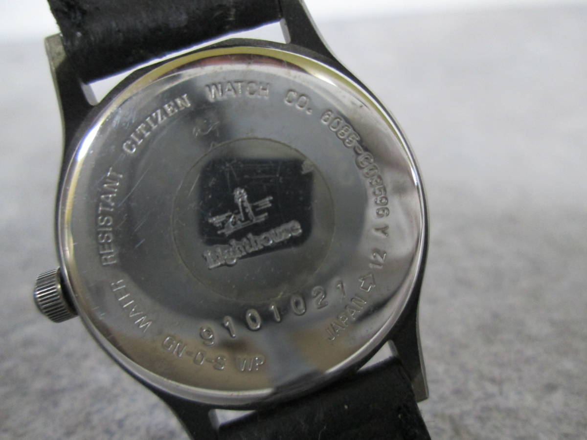 1113o F6725】 CITIZEN シチズン Lighthouse ライトハウス 6085-G03596 