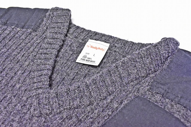 THE WOOLLY PULLY ☆ ウーリープーリー ☆ Vネック ベスト ☆ グレー