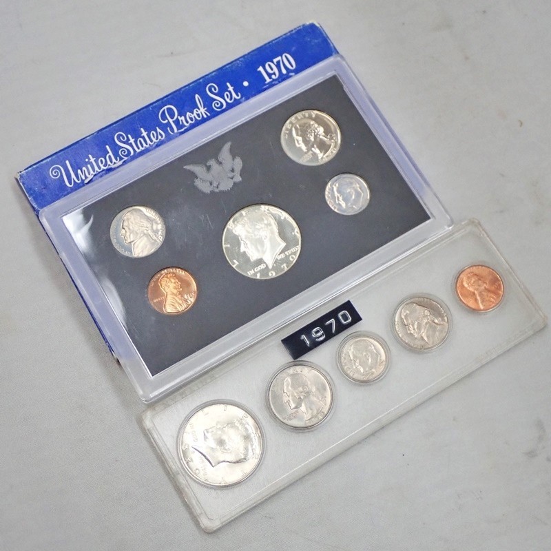 【正規品，2025】 2点まとめ 1970年 アメリカ合衆国 プルーフ セット United States Proof Set ヴィンテージ コイン 硬貨10枚 品(北アメリカ)｜売買されたオークション情報、yahooの商品情報をアーカイブ公開 - オークフ 北アメリカ