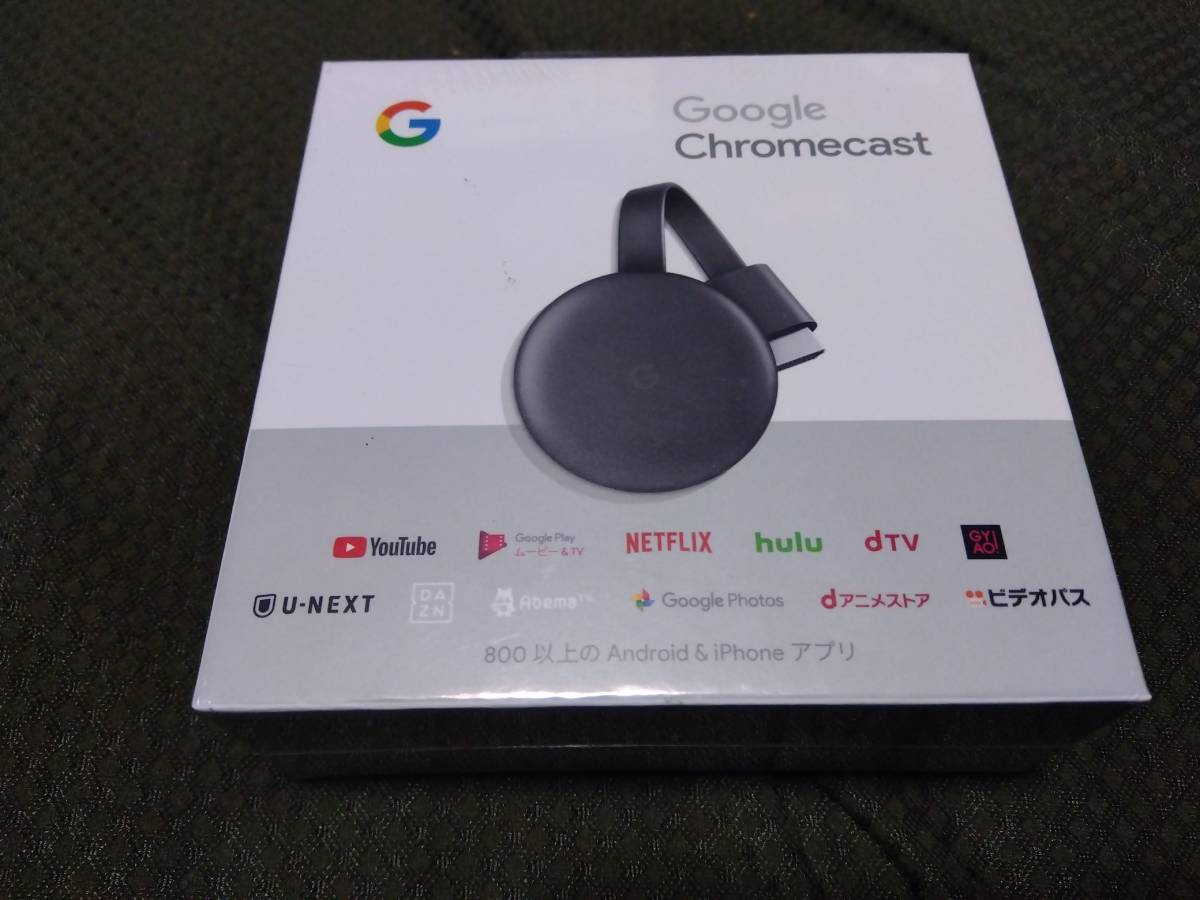 良品 Google Chromecast GA00439-JP 第3世代 NC2-6A5 チャコール
