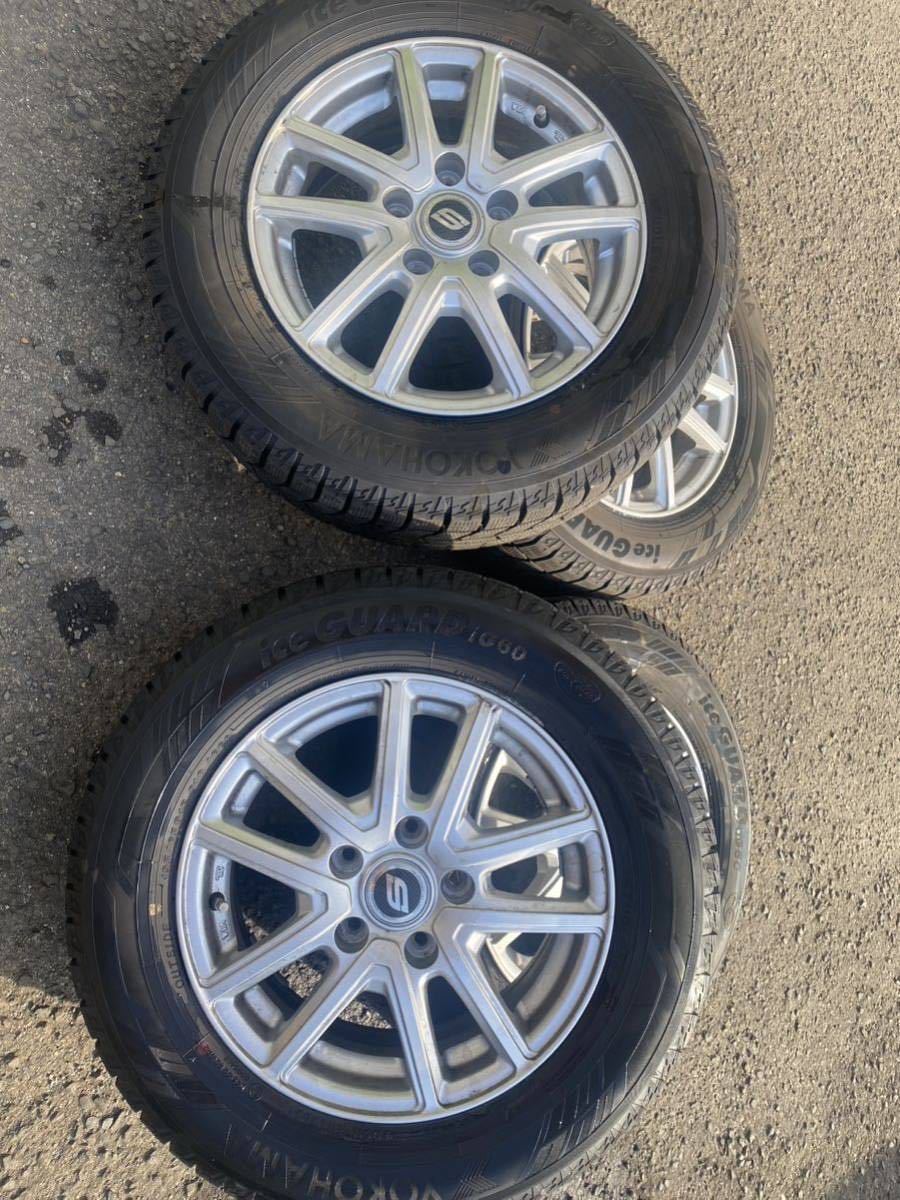 2021年製極上　国産　195/65R15 ヨコハマ iG60 バリ山　アルホイールセット　　5H　114.3 　6J　セレナ　ノア　ヴォクシー