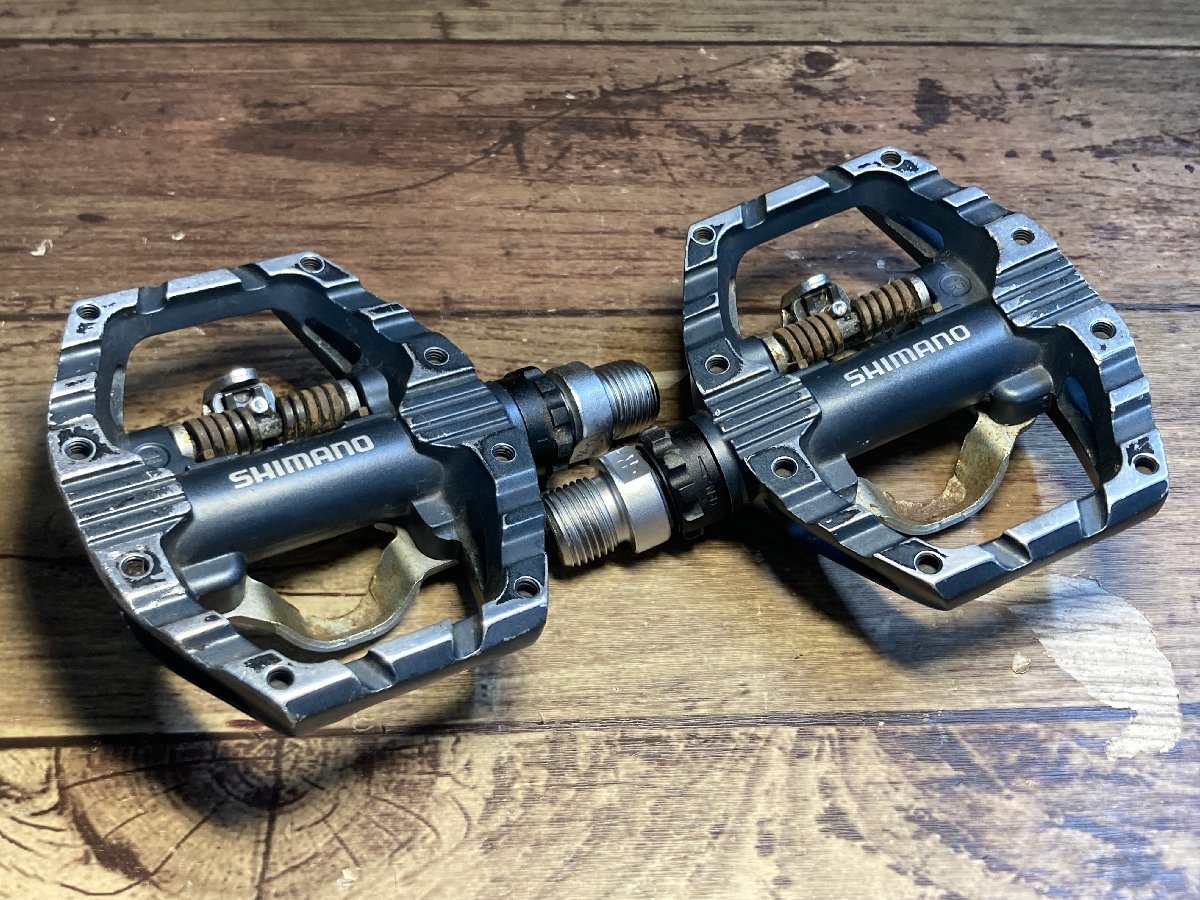 HE442 シマノ SHIMANO PD-EH500 ビンディングペダル SPD ※ピン無し、錆あり