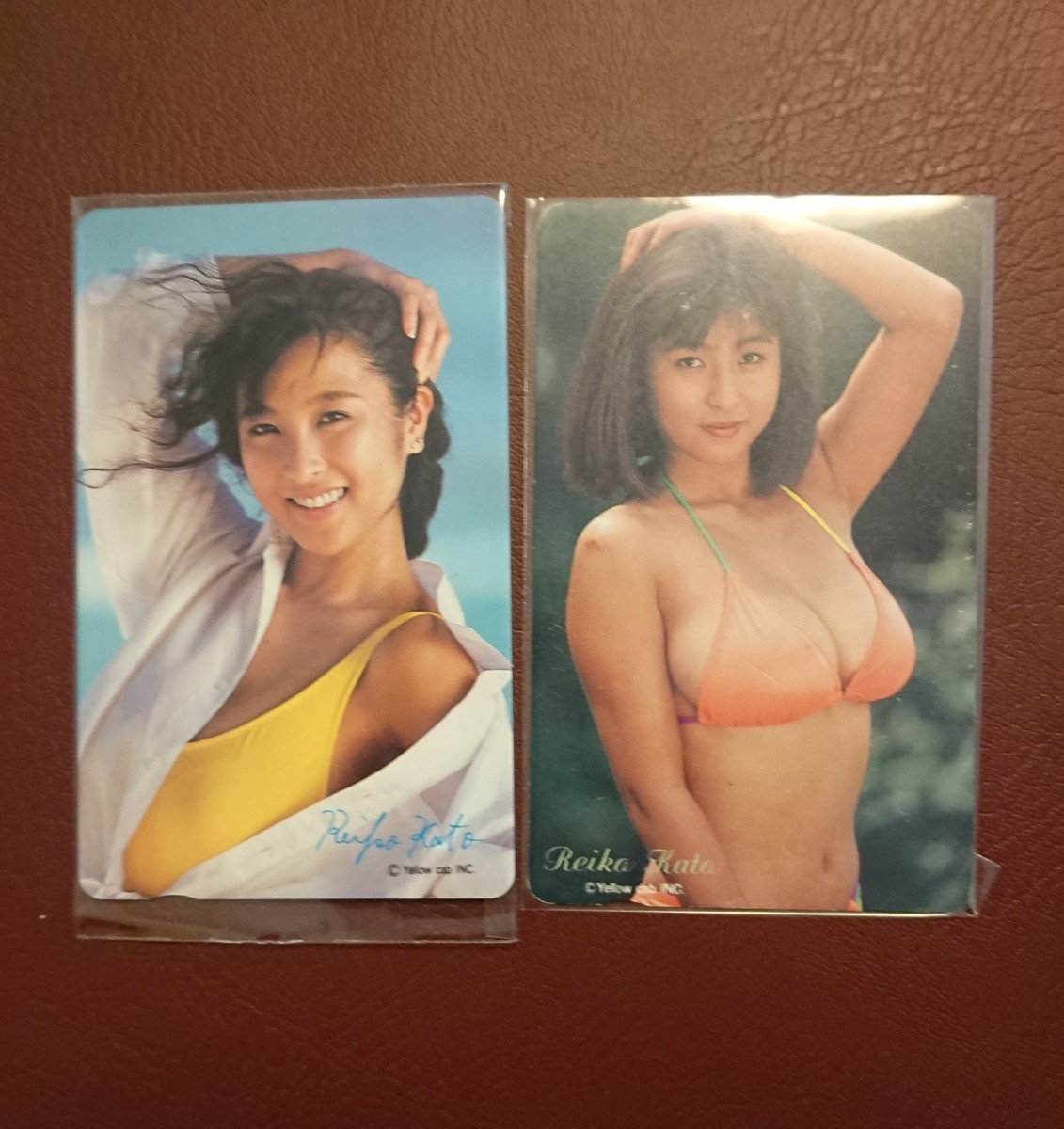 かとうれいこ 珍品名刺 テレカ６枚 テレホンカード テレフォンカード ハイレグ 水着_6
