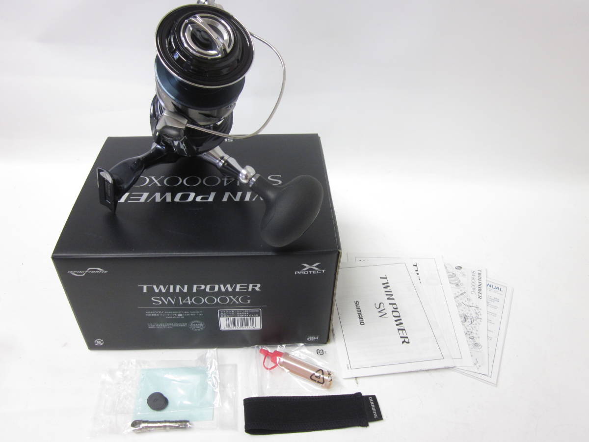 美品】釣具11-04 シマノ 21 ツインパワー SW 14000 XG TWIN POWER SW