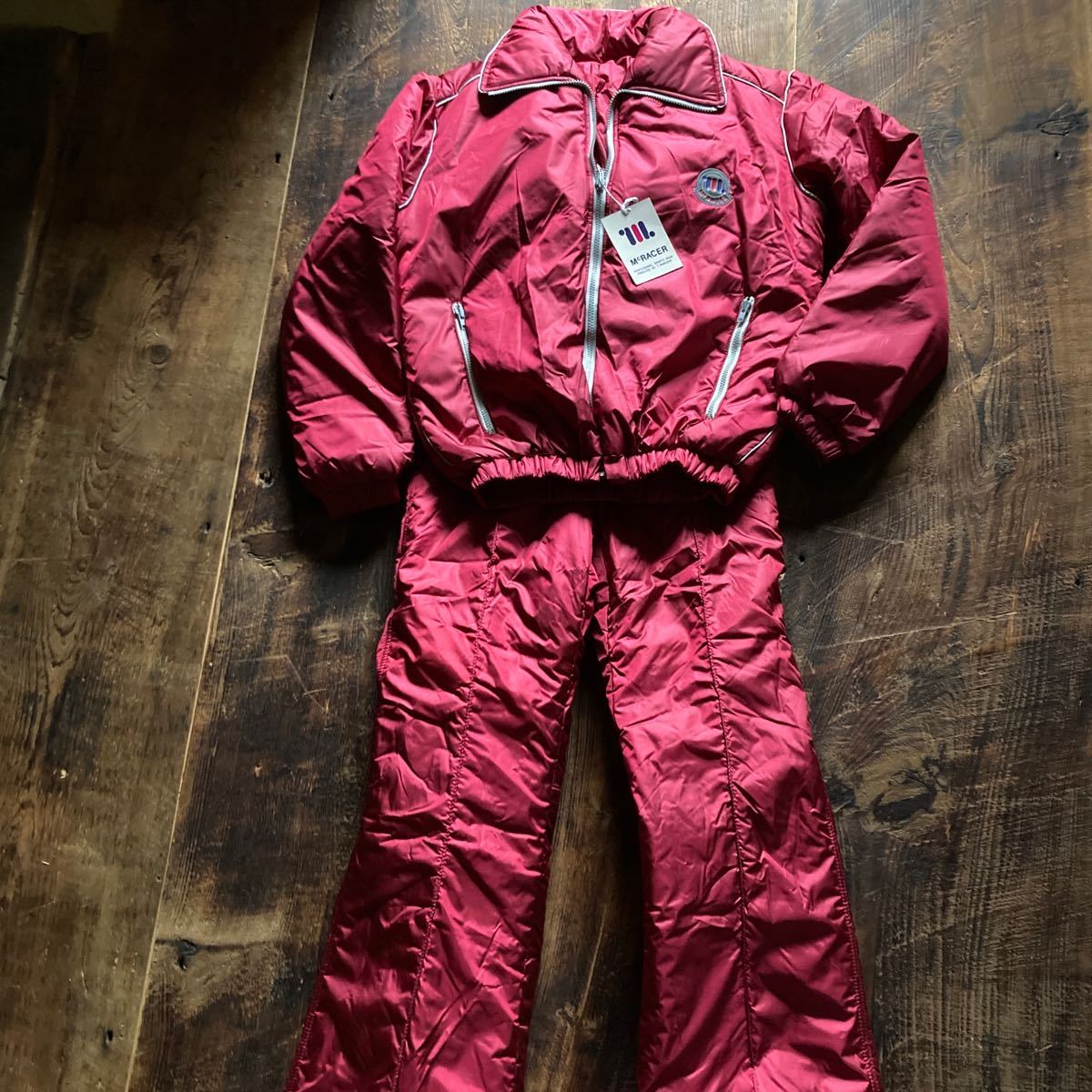 昭和のMade in Japan DESCENTE スキーウェア 黒/白 昭和のMade in