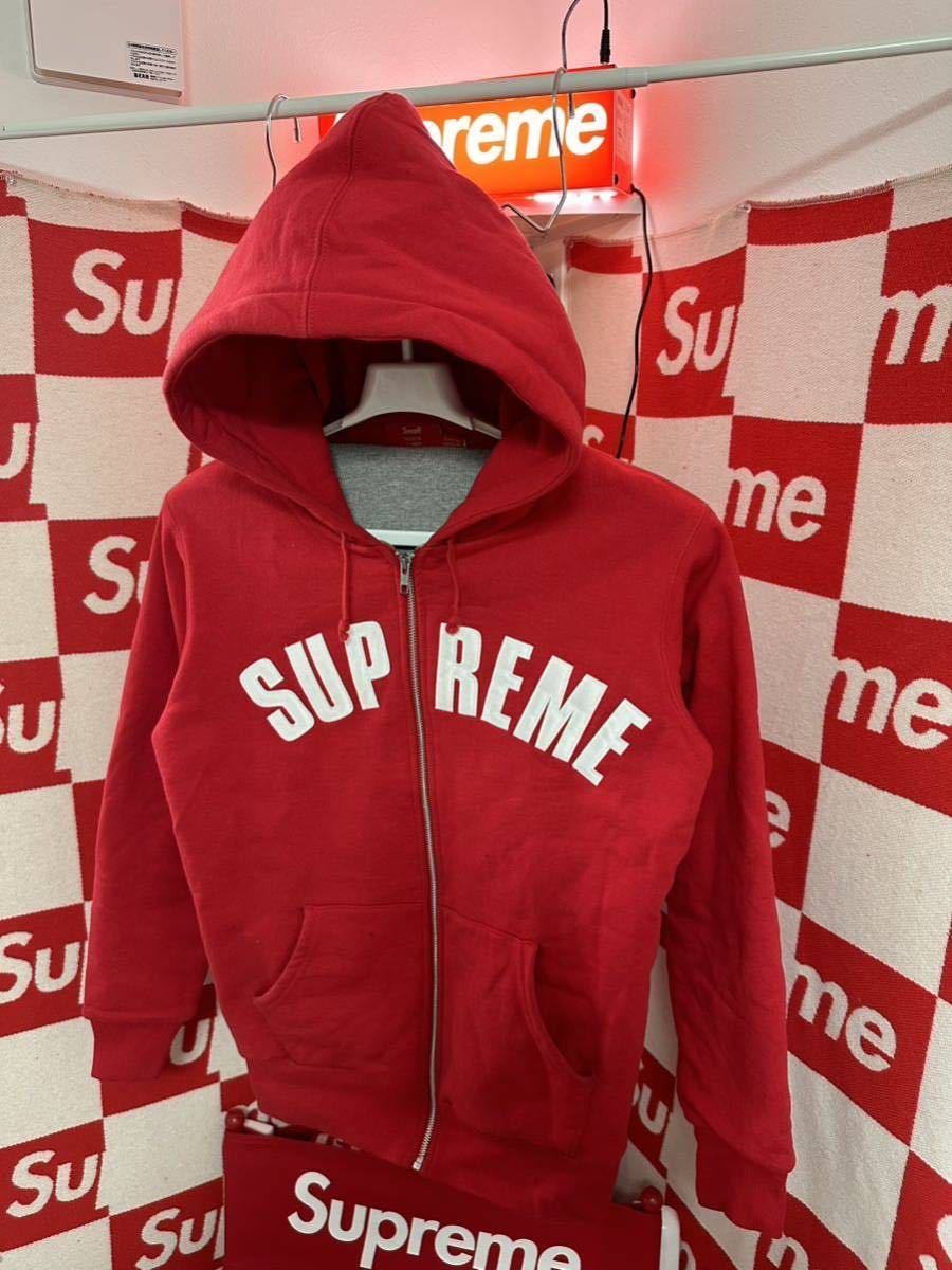 ☆名作☆超激レア☆Supreme アーチロゴ サーマルジップアップパーカー