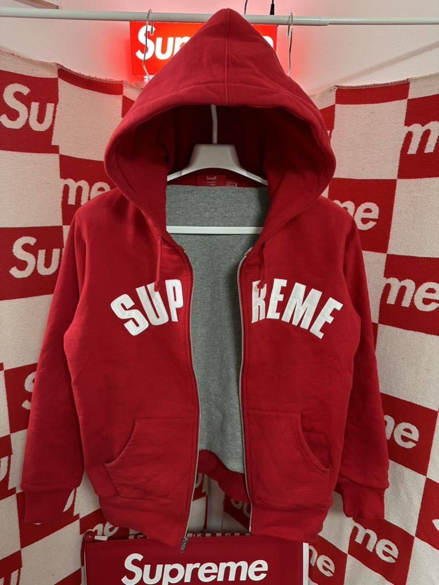 ☆名作☆超激レア☆Supreme アーチロゴ サーマルジップアップパーカー