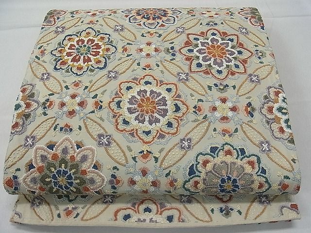 正絹 総相良刺繍 袋帯の中古品・新品・未使用 -総刺繍 平和屋着物 