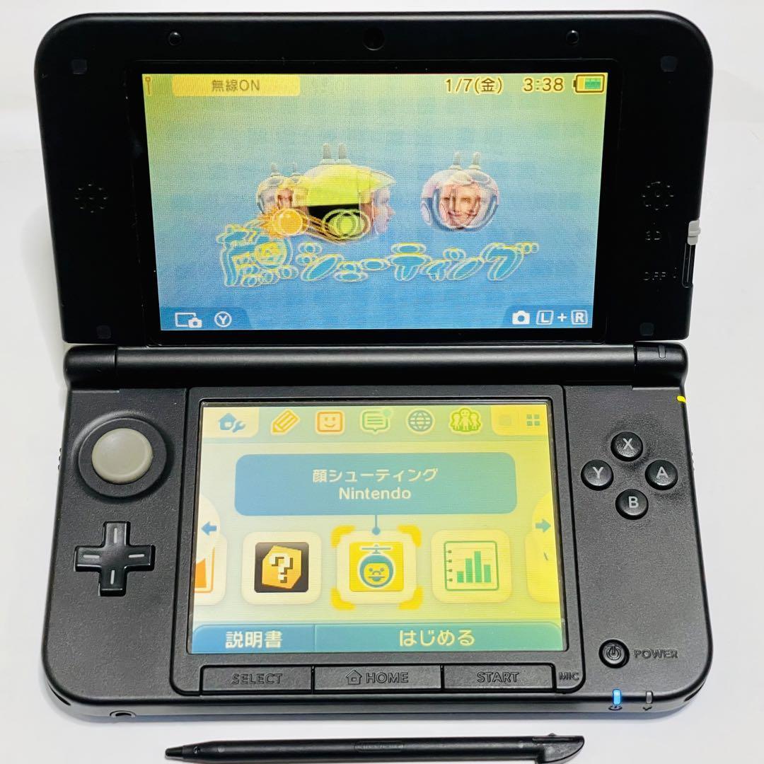 ① 1円スタート〜Nintendo 任天堂 3DS LL ブラック 初期化済み  