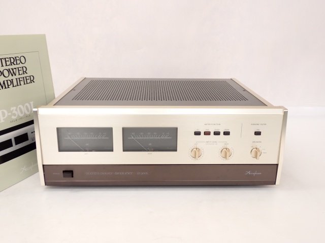 Accuphase アキュフェーズ ステレオパワーアンプ P-300L 説明書付き 