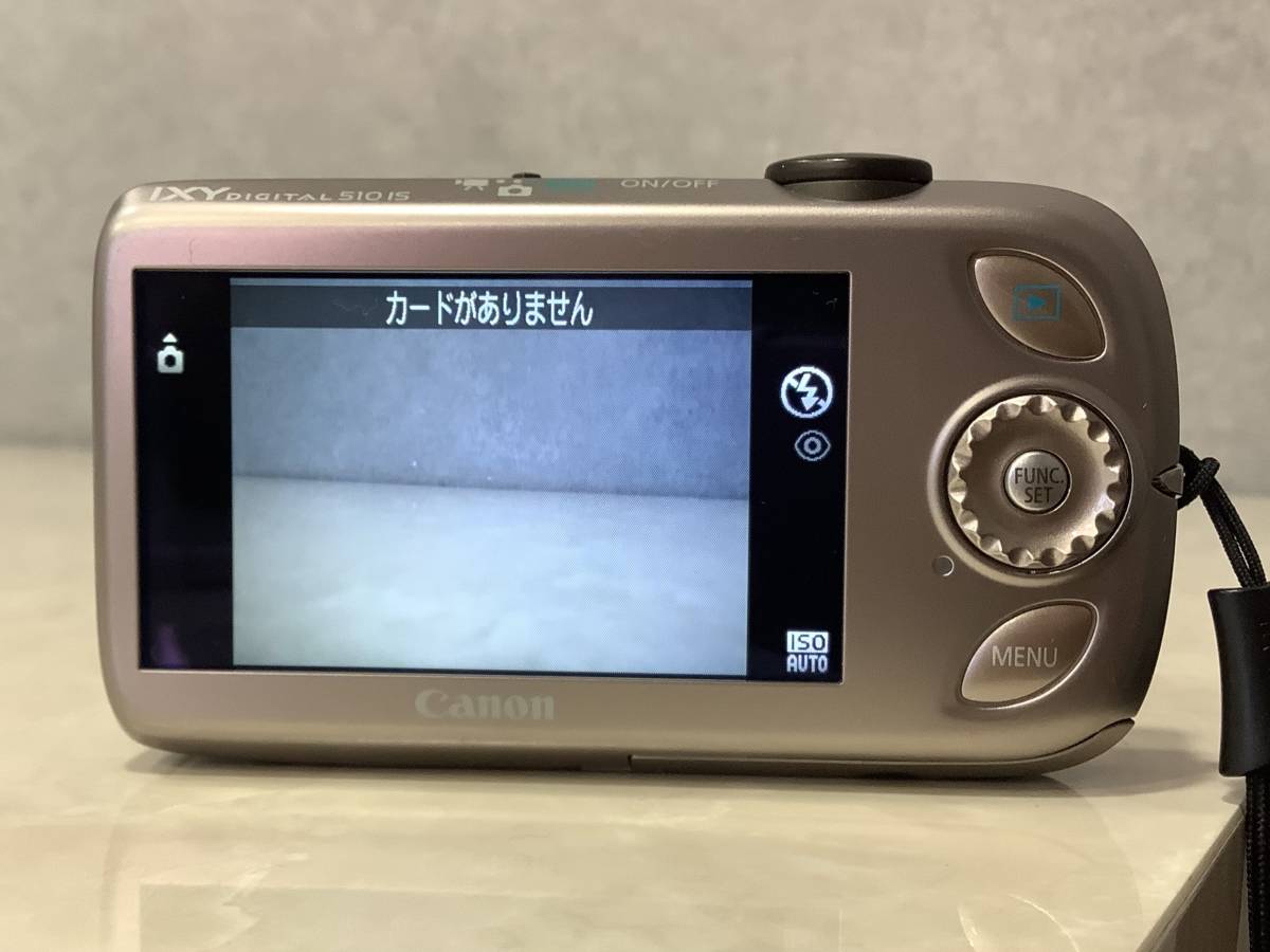 11545 1円〜 美品 Canon キヤノン IXY DIGITAL 510IS ゴールド
