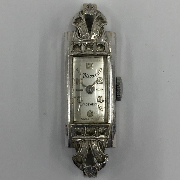 mical 手巻き 時計 14KWG 3515 総重量6.5g 不動品【BKAQ3055】