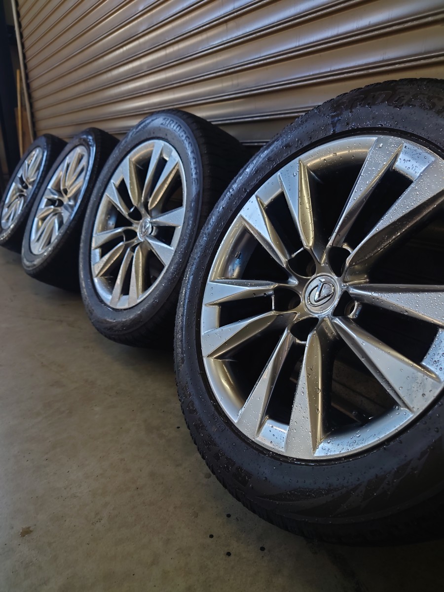 レクサス　純正ホイール　ブリジストン　ブリザック　VRX2　スタッドレスタイヤ　LS600h 235 50 18 室内保管　2017年製　5分程度 LEXUS