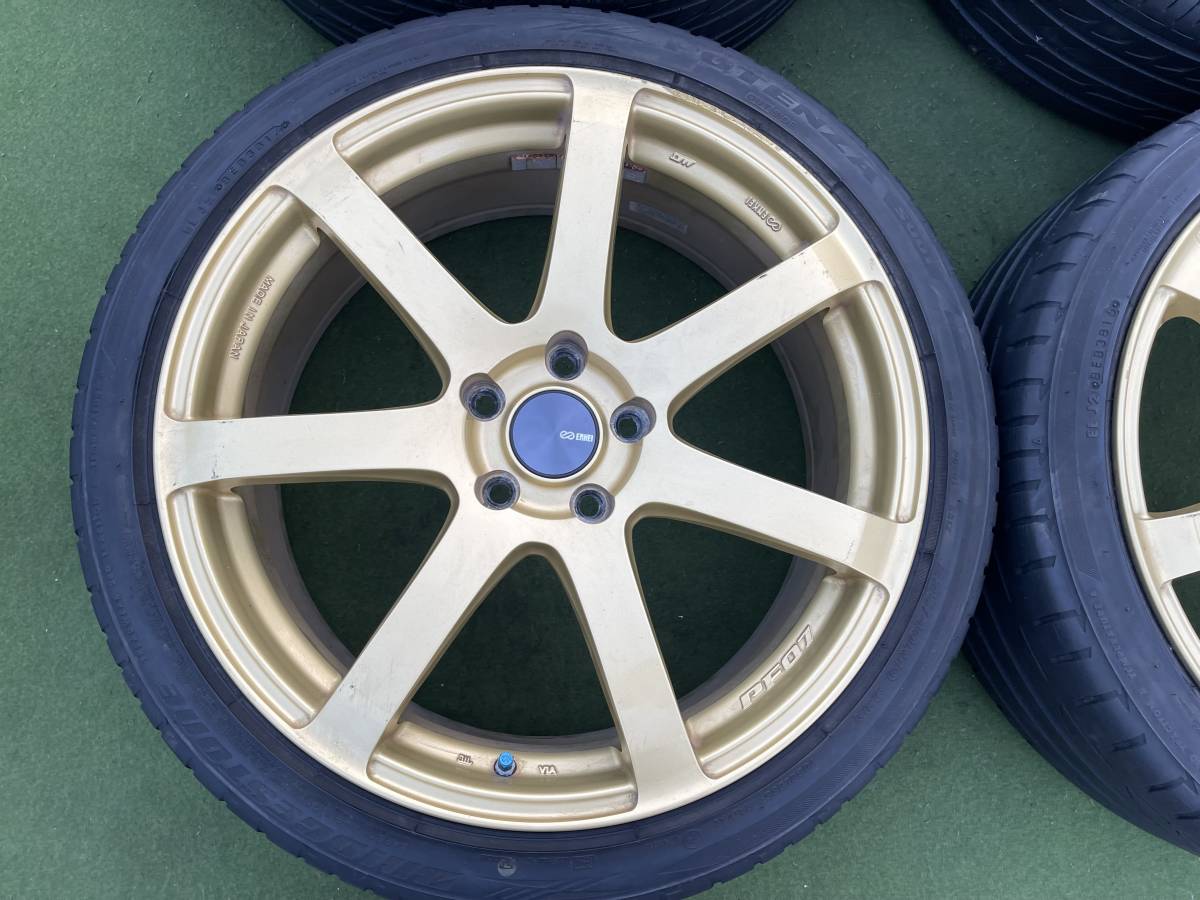 エンケイ PF07 ゴールド 19インチ 8J インセット45 エンケイ PF07 ゴールド 19インチ 8J インセット45