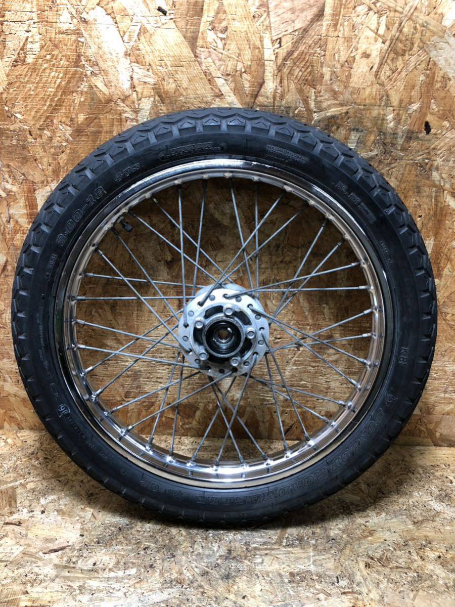 C00#456 ホーク バブ フロントホイール 純正 スポーク CB250T CB400T