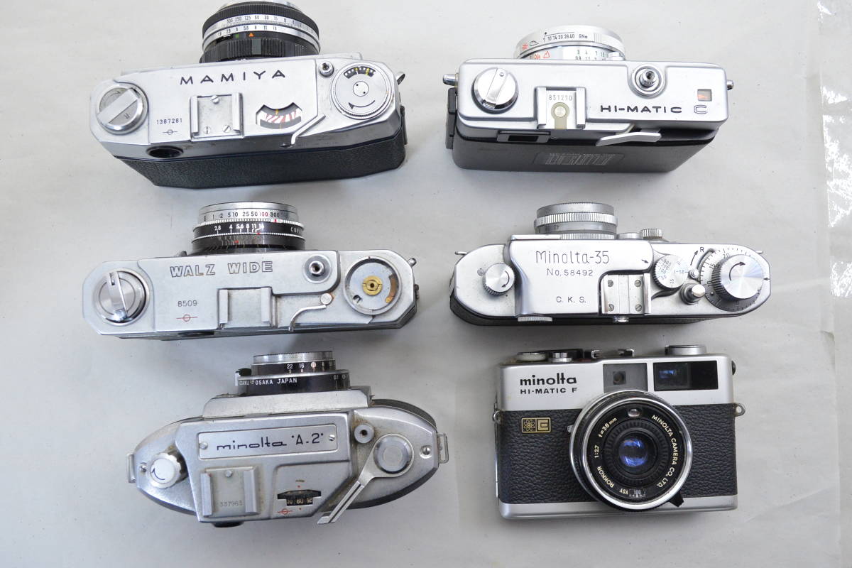 Mamiya 6 鉄フィルムカメラ6点まとめて minolta-35/mamiya/WALZ WIDE