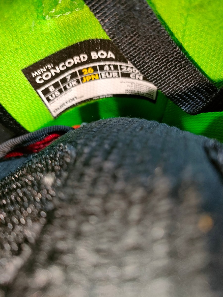 BURTON CONCORD BOA ボア スノーボードブーツ スノボ メンズ26cm