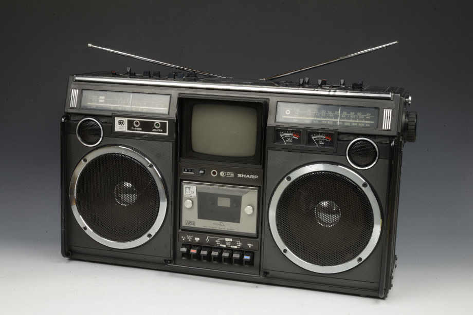 TO】SHARP シャープ 5P-R2U TV THE SEARCHER 大型ラジカセ 通電確認