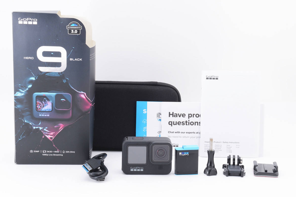 GoPro HERO9 Black アクションカム アクションカメラ ゴープロ 水中カメラ 元箱付き 【ジャンク】 #4932