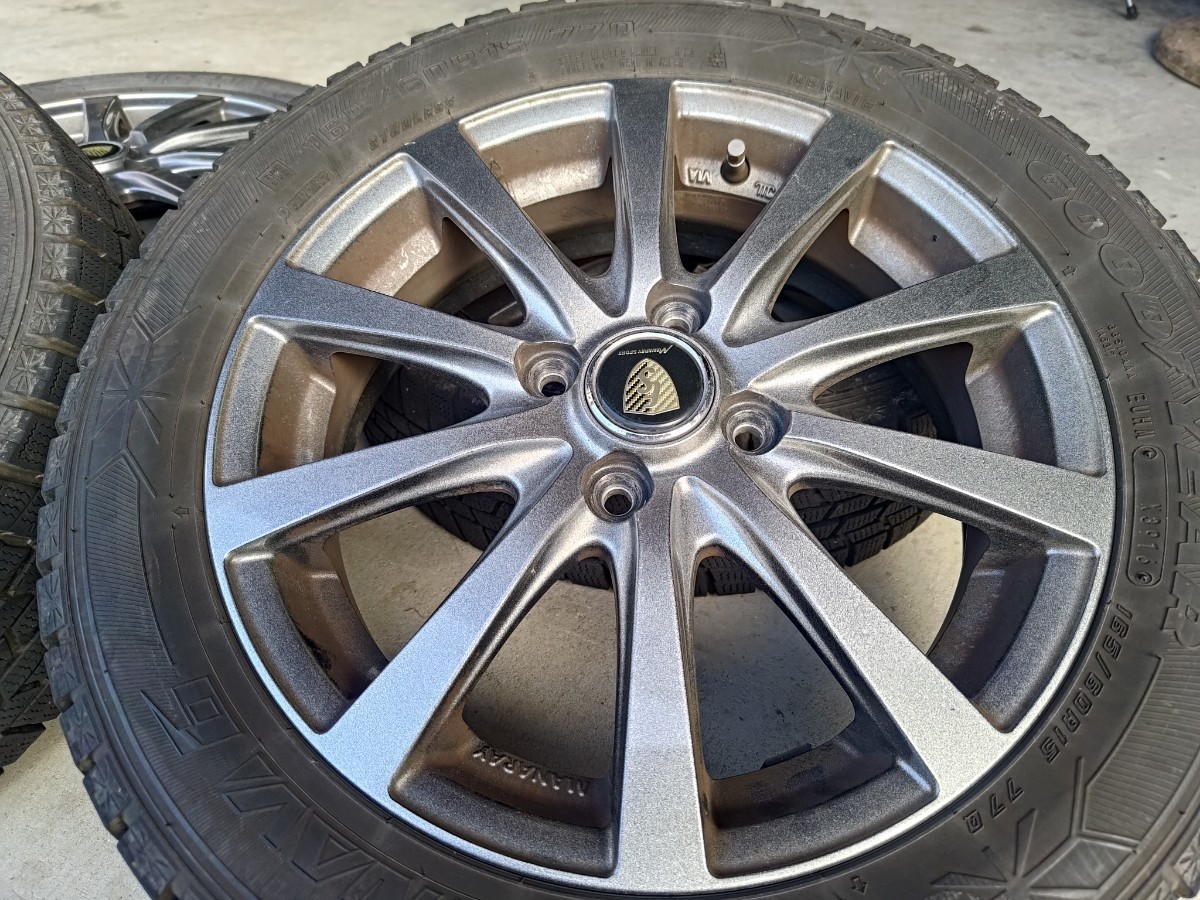 スタッドレスタイヤ ホイール付き 165/60 R15 スタッドレス
