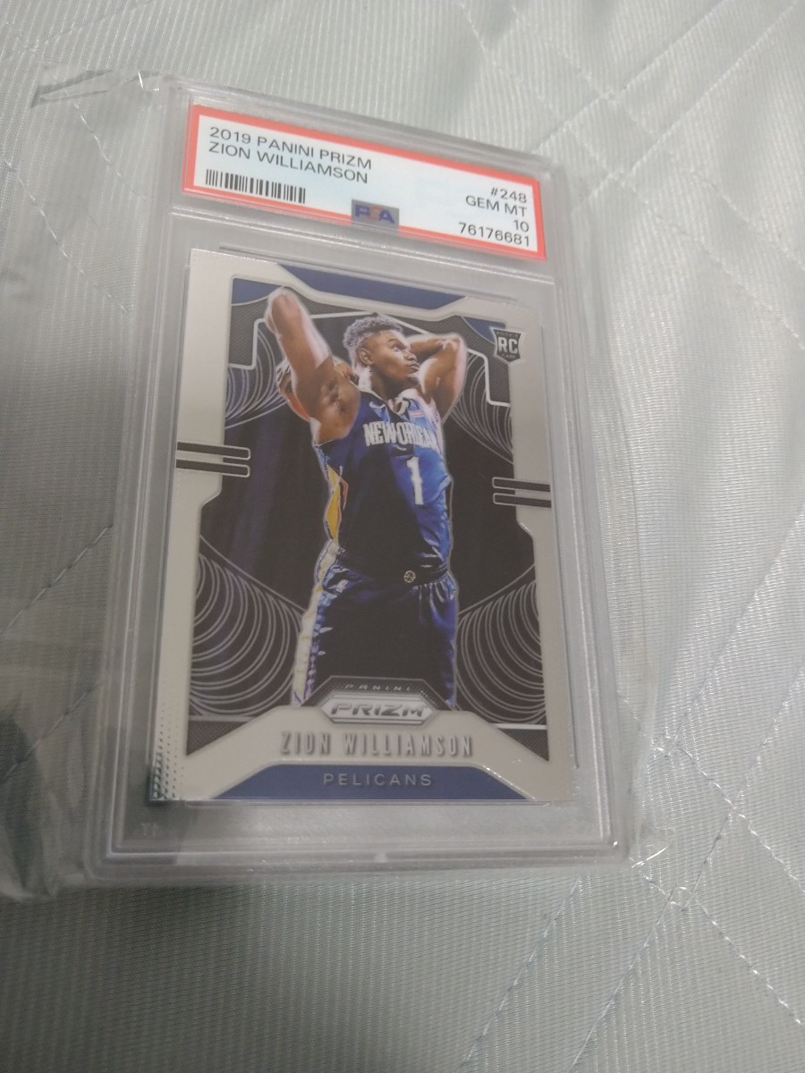 2019-20 panini PRIZM NBA ZION WILLIAMSON RC Prizm Basketball PSA10
