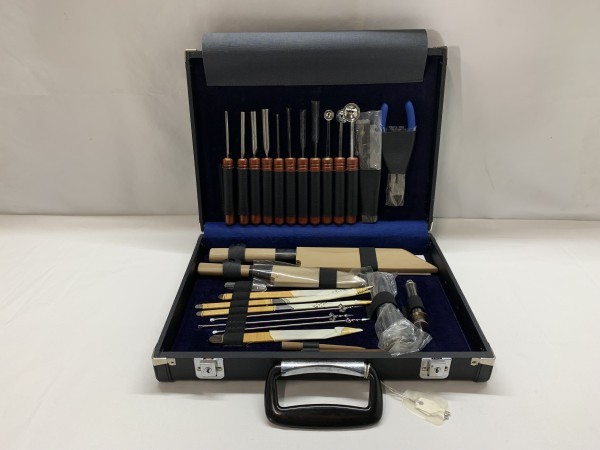 A4-688 日本料理 細工道具 むきもの道具 剥きものセット 包丁 堺 孝行 ケース付き