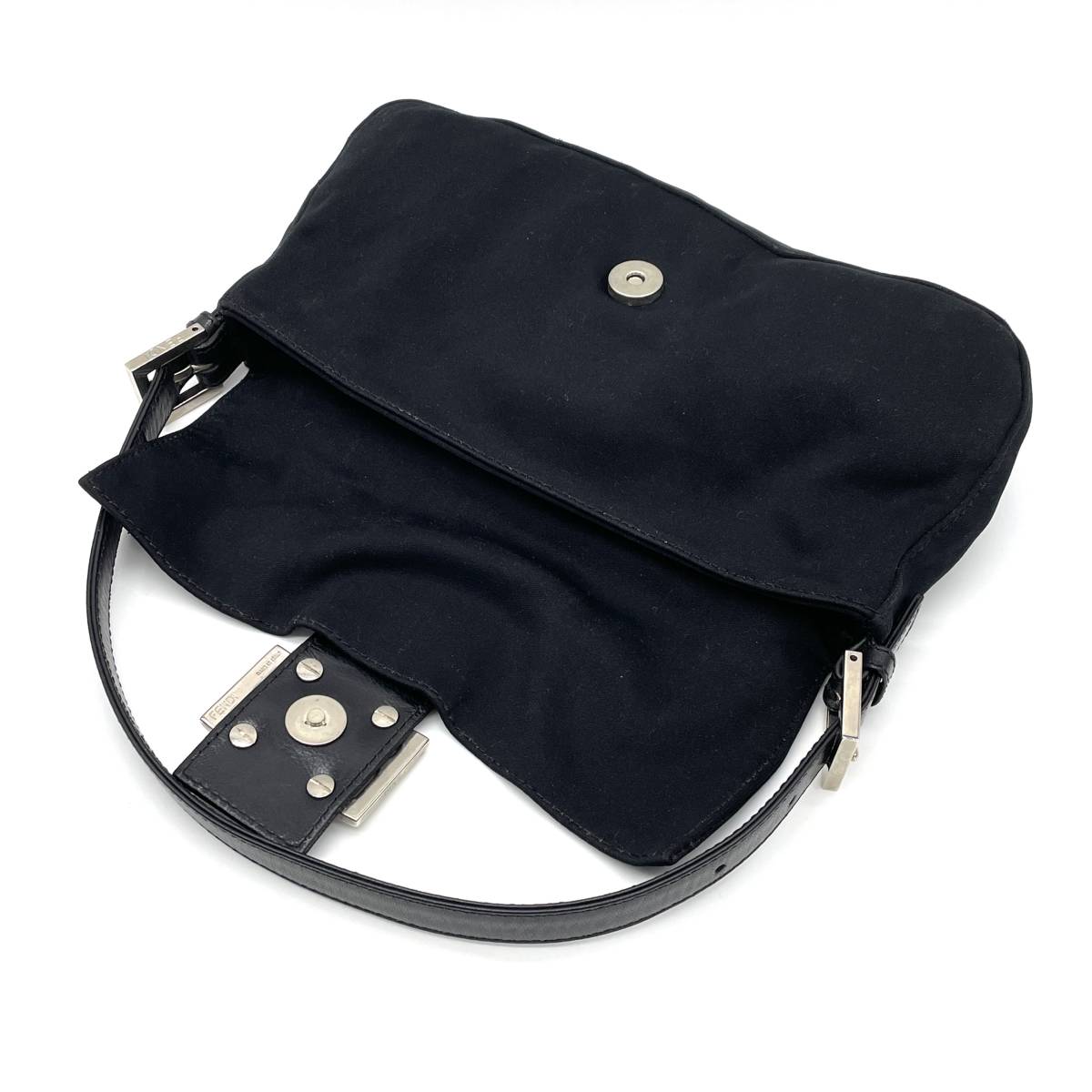 1円 FENDI フェンディ マンマバケット コットンジャージー ブラック 黒 