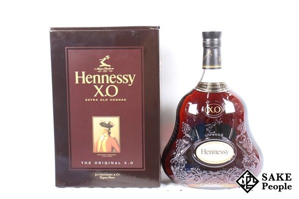 ◇注目! ヘネシー XO 黒キャップ 1000ml 40％ 箱付き コニャック