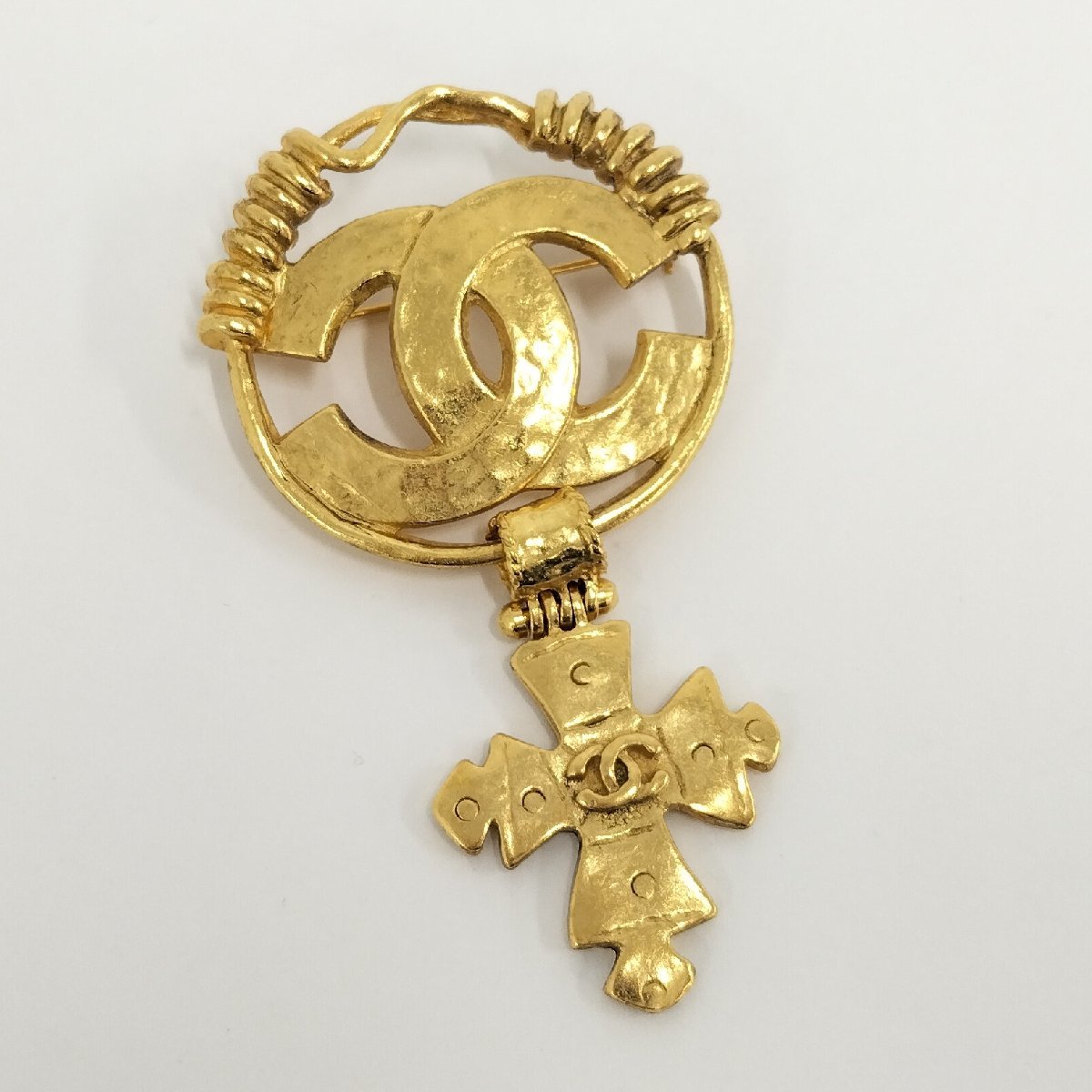 ○シャネル CHANEL ブローチ ココマーク ゴールド 94P[Jコレ]978 T
