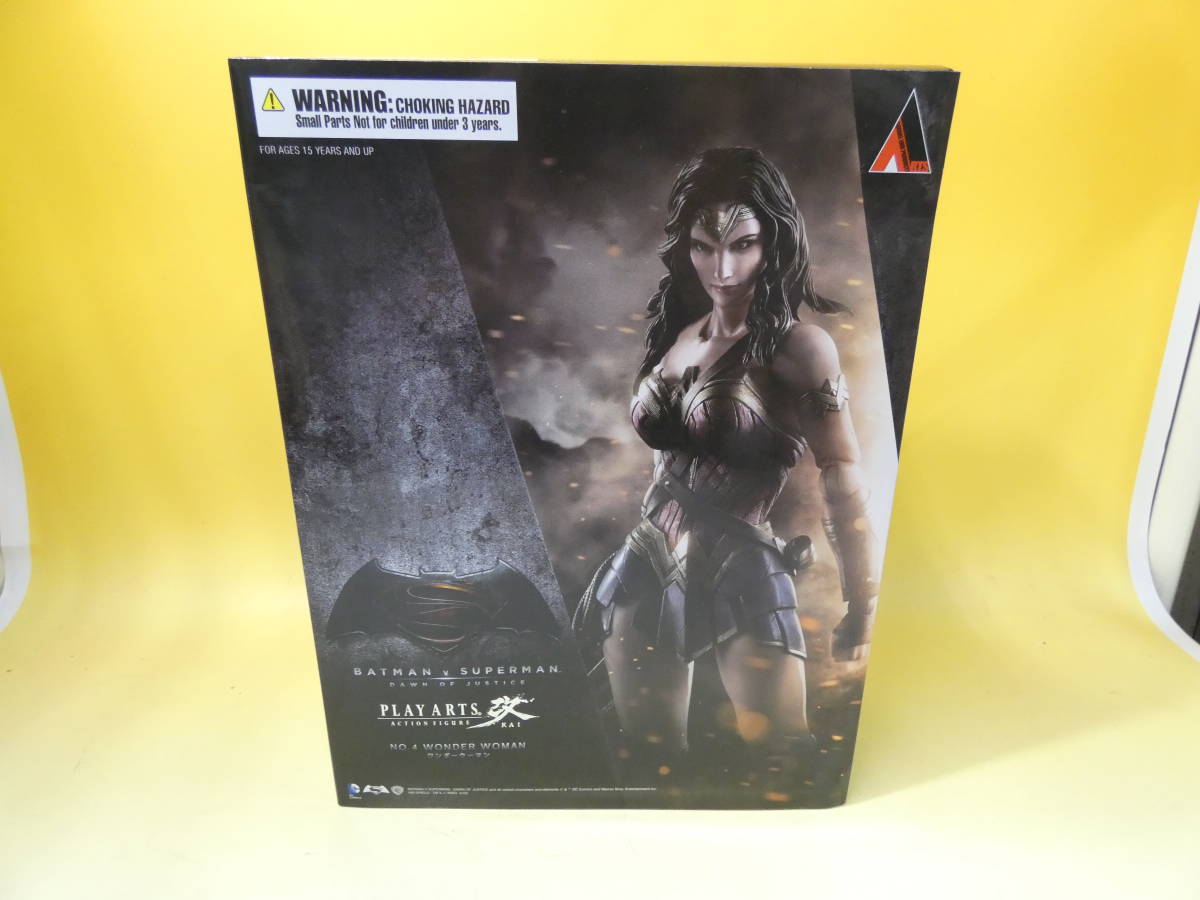 【中古】スクウェア・エニックス　PLAY ARTS改　プレイアーツ改　BATMANｖｓSUPERMAN　ワンダーウーマン　難あり【フィギュア】J1　S25