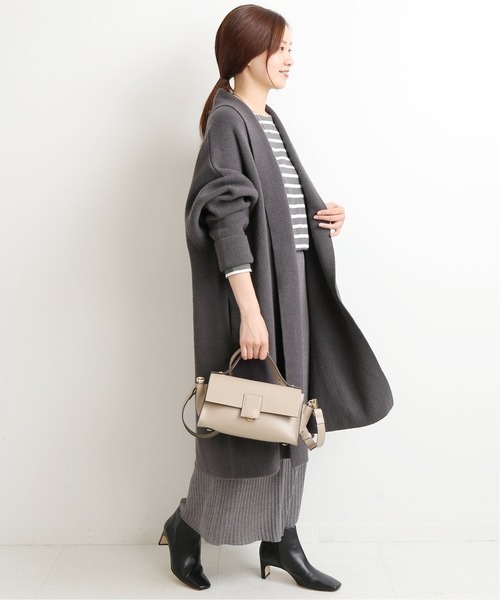 ∞ IENA イエナ 《追加》ニット ガウン コート カシミヤブレンド