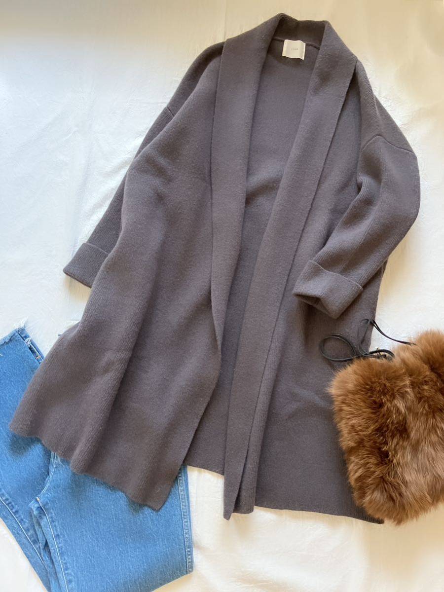 ∞ IENA イエナ 《追加》ニット ガウン コート カシミヤブレンド