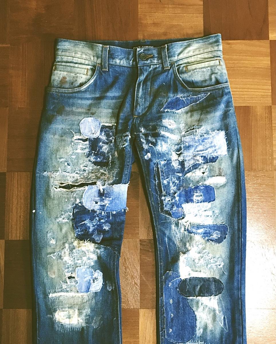 希少品/デニム切替 ○ドルチェ&ガッバーナ DOLCE&GABBANA D&G ドルガバ 