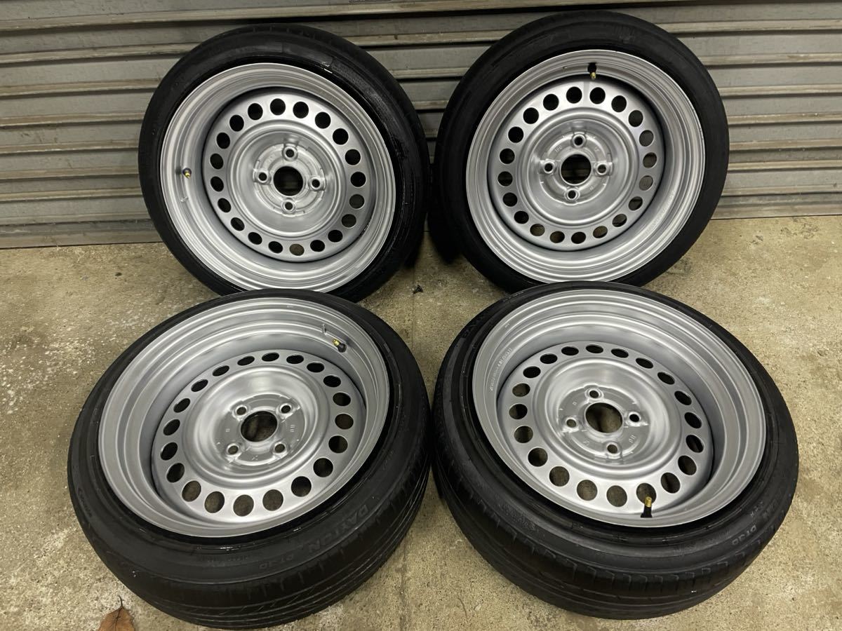 鉄チン 加工ホイール テッチン 15インチ PCD100 ハブ径54mm 165/50R15 