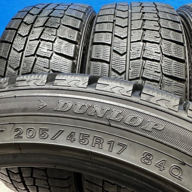 205/45R17　ダンロップ　WINTER MAXX WM02　スタッドレスタイヤ　205/45/17　4本　【来店交換も大歓迎】