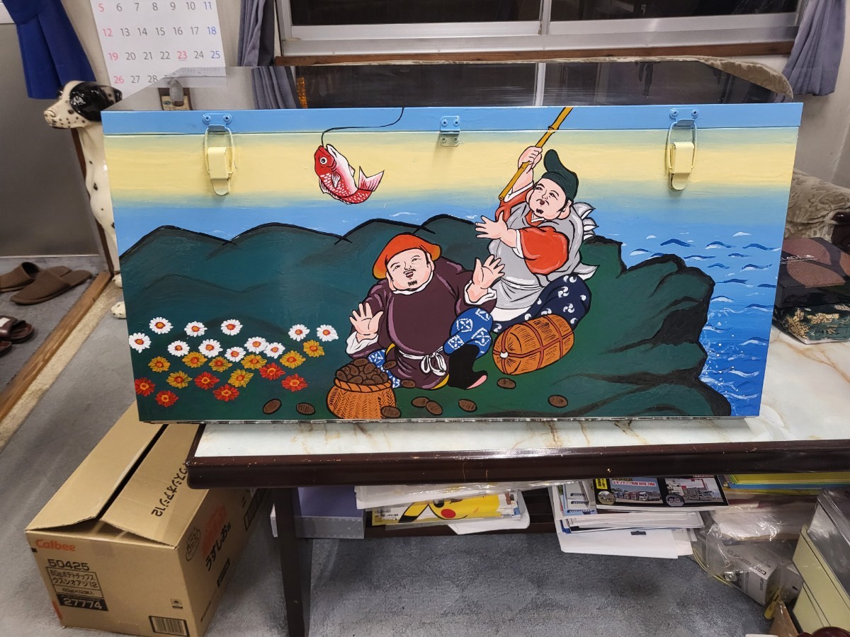 ☆工具箱☆道具箱☆ステンレス☆筆書き☆アート☆レトロ!☆大型
