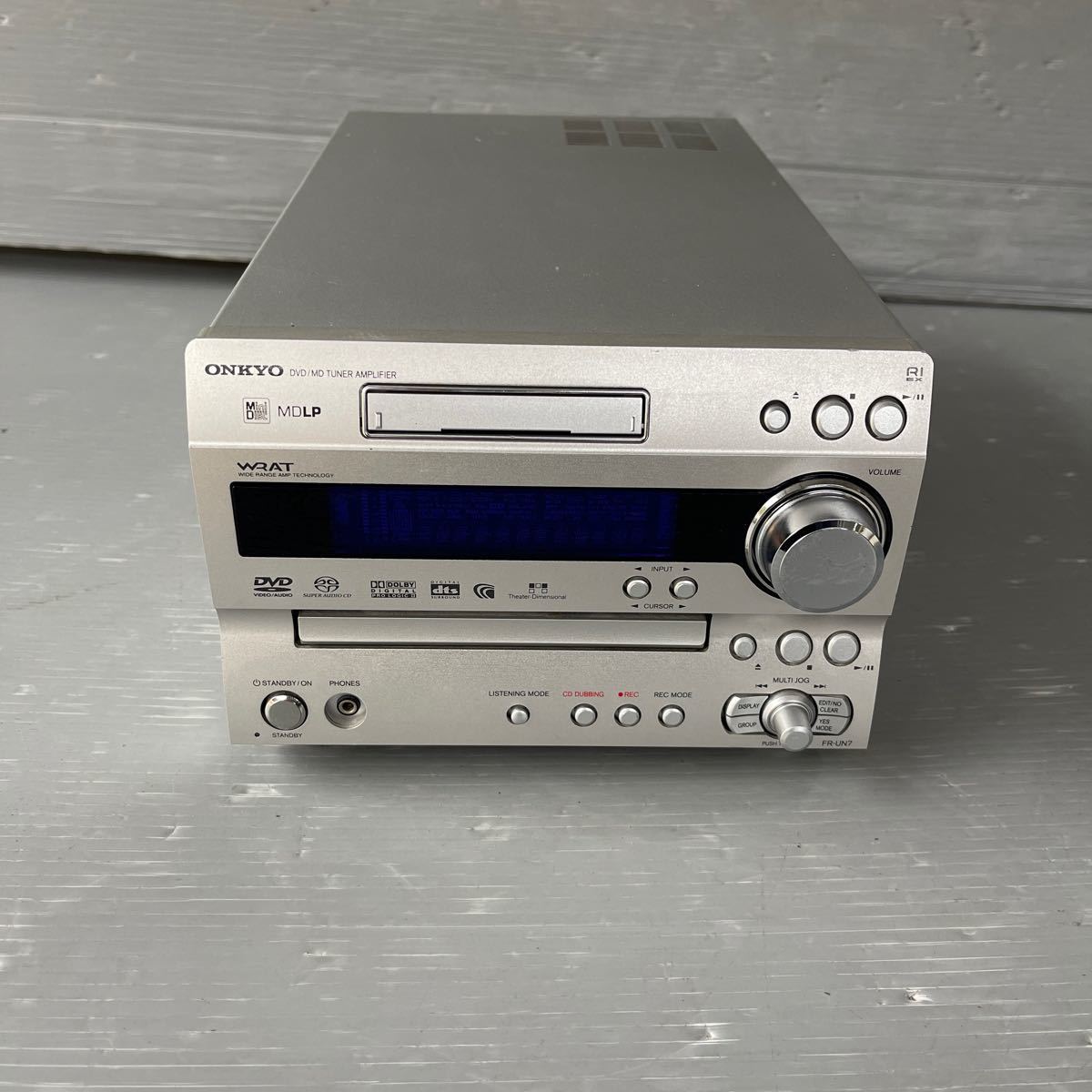 現状品 ONKYO オンキョー MD/CD/DVDコンポ FR-UN7 音響機器 オーディオ機器(DVDコンポ)｜売買されたオークション情報 ...