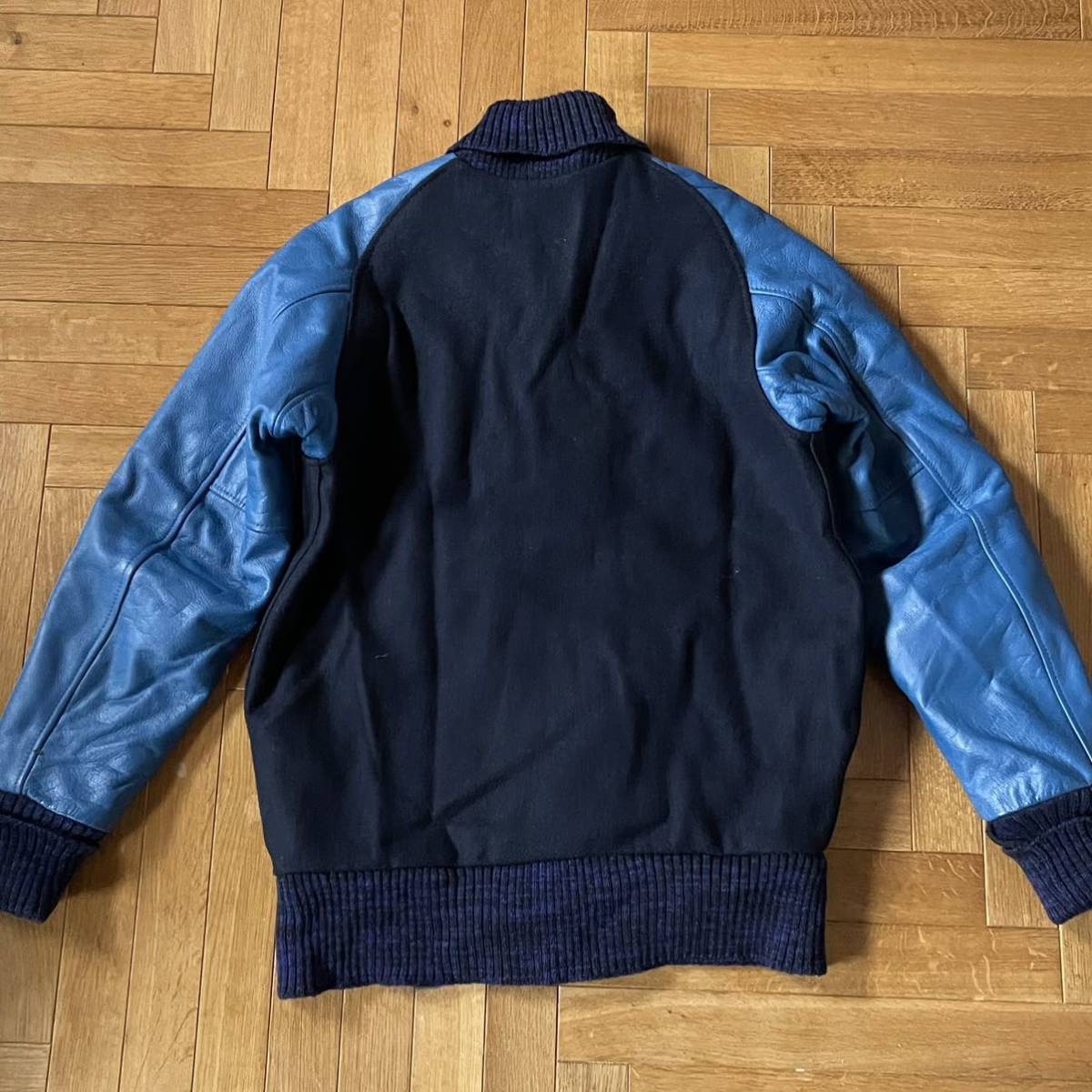 SKOOKUM スクーカム BLUE WORK 袖レザー スタジャン 【公式通販】