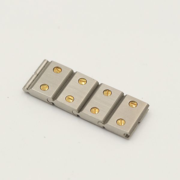 1円 良品 カルティエ 純正ベルト 4コマ サントス YG×SS 9mm用 シルバー×