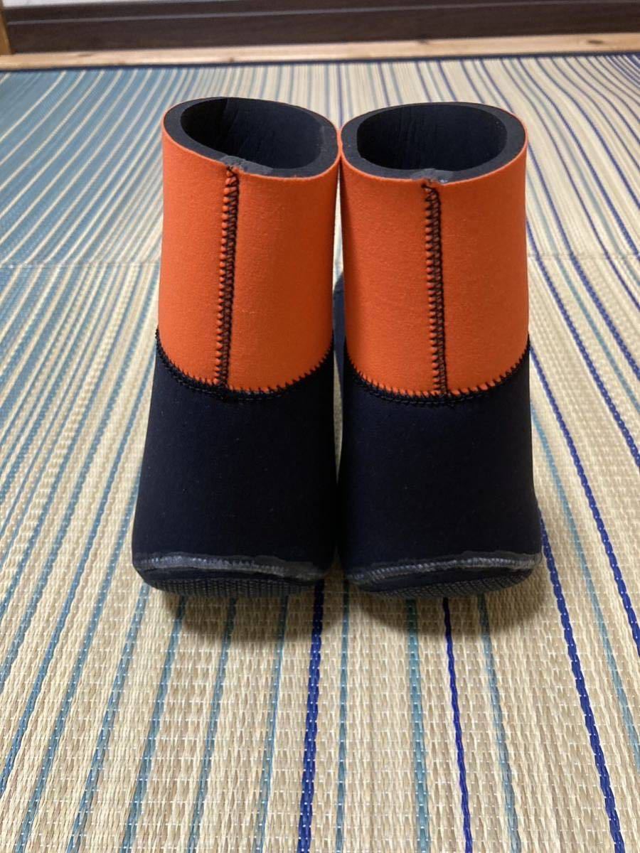 サーフブーツ　MLサイズ 黒/オレンジ　ハリーウェット　日本製 HOLLY サーフブーツ MLサイズ 黒⁄オレンジ ハリーウェット 日本製 HOLLY