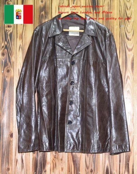 OAKWOOD★イタリア直輸入★良質　本革なめしレザージャケットXL（Z-556)　メンズ　おすすめ 美品