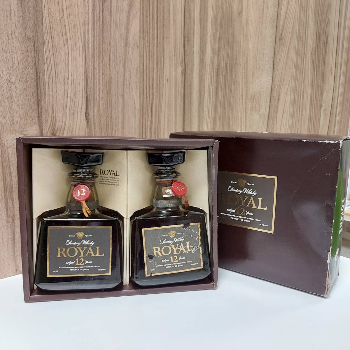 SUNTORY サントリー ローヤル 12年 黒ラベル 43％ 700ml 2本まとめ 未