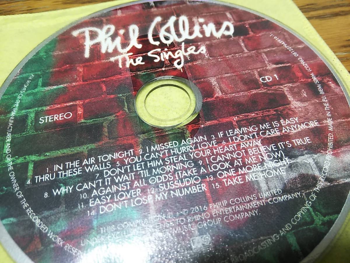 ●PHIL COLLINS　THE SINGLES (3CD EDITON) ディスクのみ　GENESIS_2