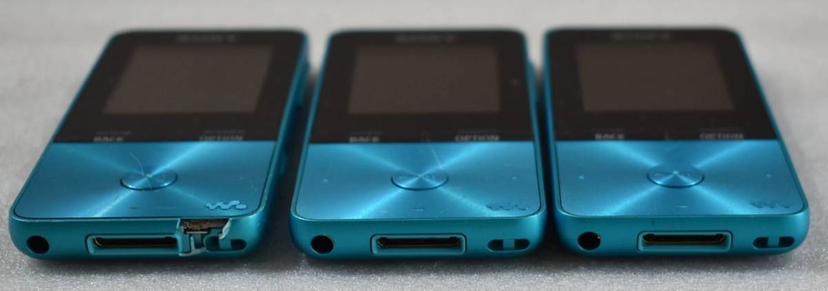 ■SONY WALKMAN Sシリーズ 16GB [NW-S315] ブルー■初期化済 3台まとめて ジャンク品
