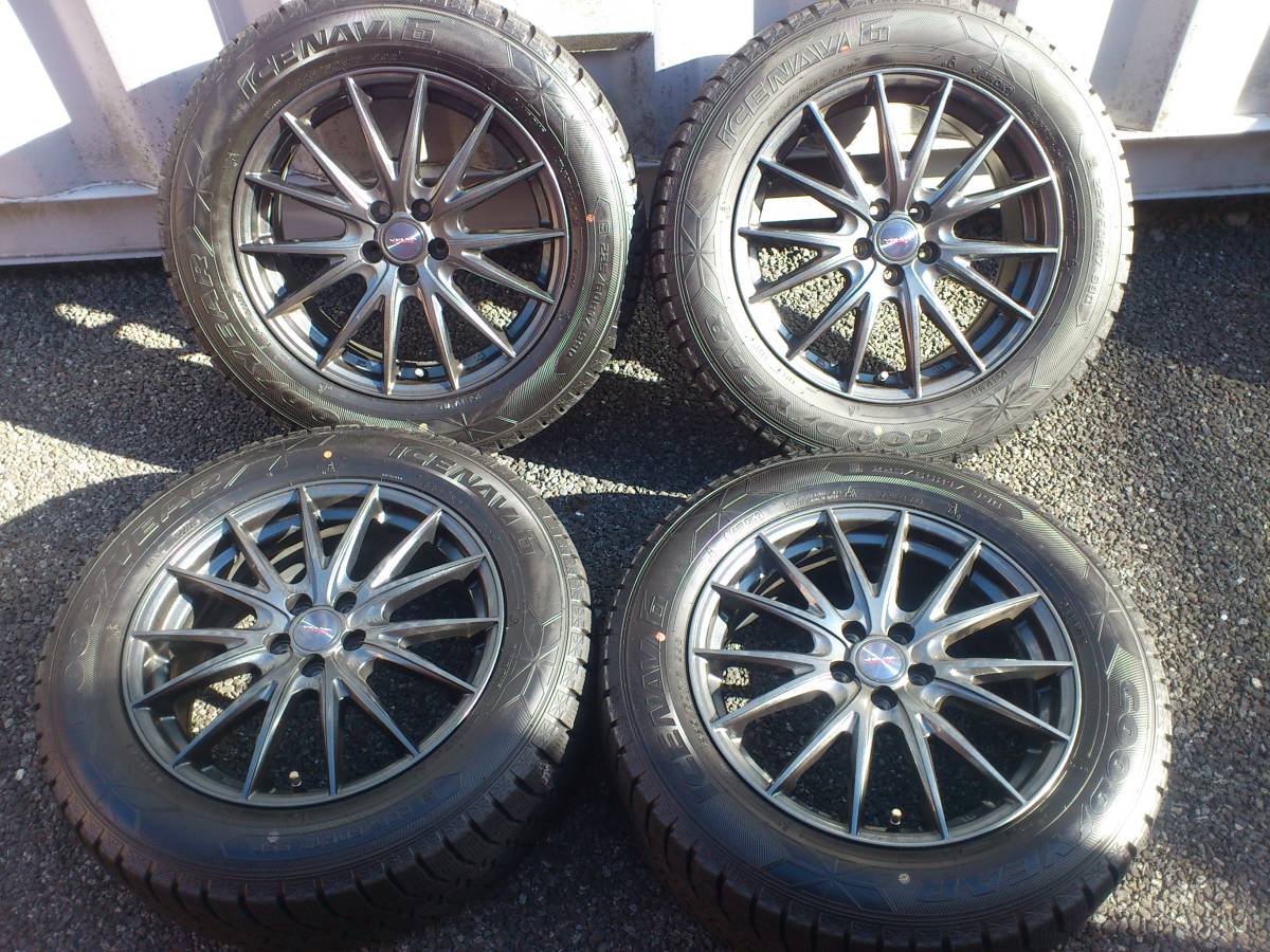 2020年製 残り溝約7mm グッドイヤー アイスナビ6 225/60R17 ホイール 