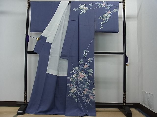 平和屋1□十日町友禅作家 阿部佳雪 訪問着 枝花文 逸品