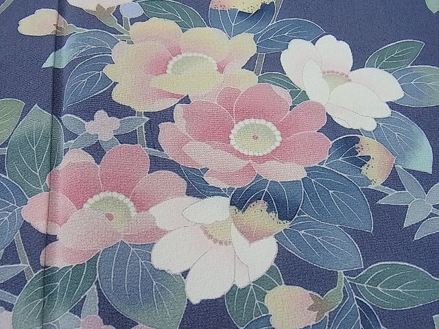 平和屋1□十日町友禅作家 阿部佳雪 訪問着 枝花文 逸品